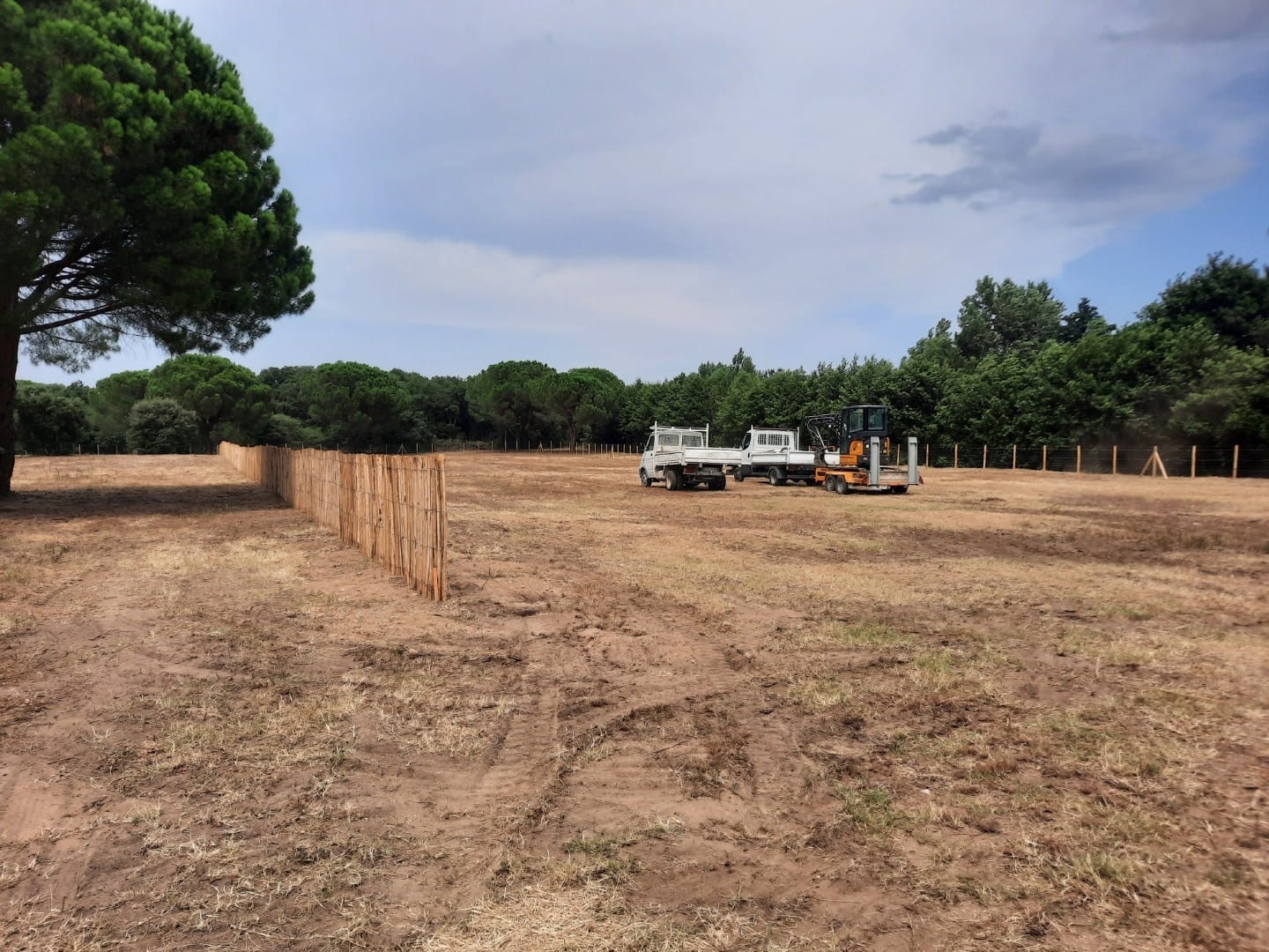 Les travaux du nouveau terrain avancent à grand pas !
